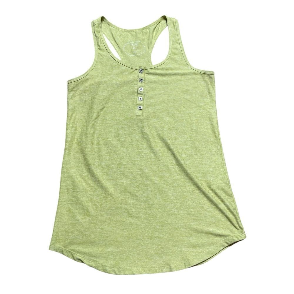 Oiselle Sleeveless Relaxed Tank Top Green Size 6